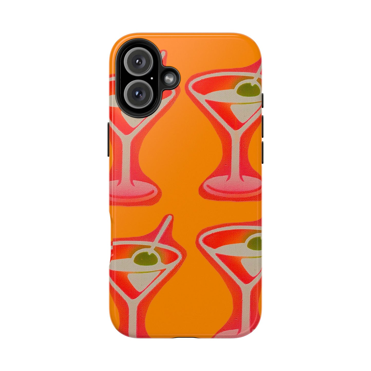 "shaken, not stirred” airbrush iPhone case