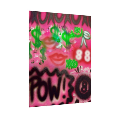 "electr!c dreamz" airbrush rolled print