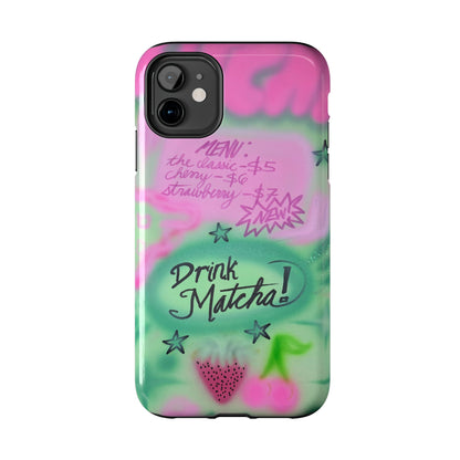 "matcha!" airbrush iPhone case