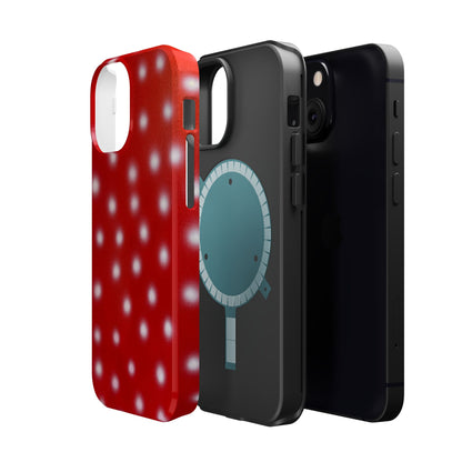 MagSafe "cherry crush polka dot" airbrush iPhone case