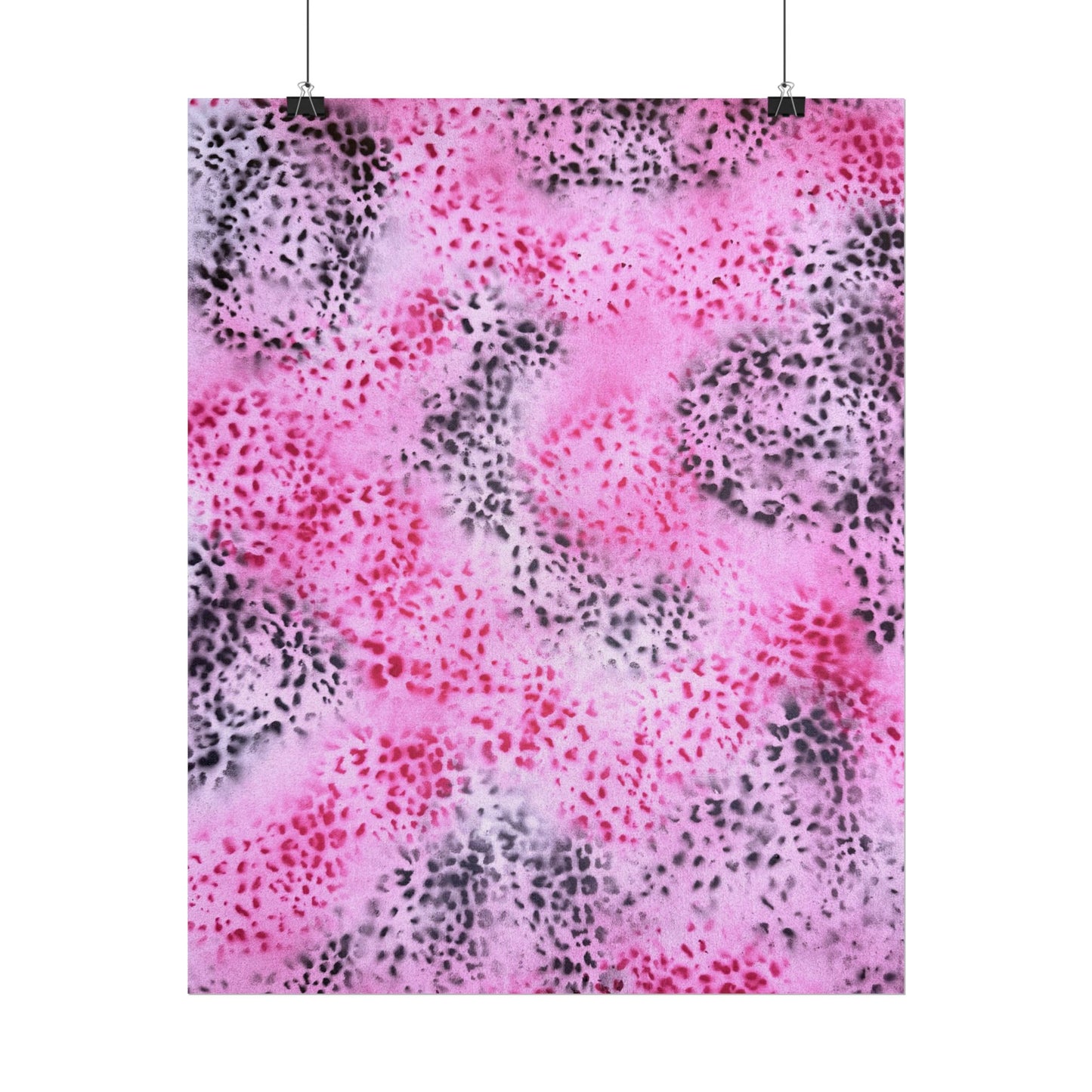 "pink cheetah" airbrush rolled print