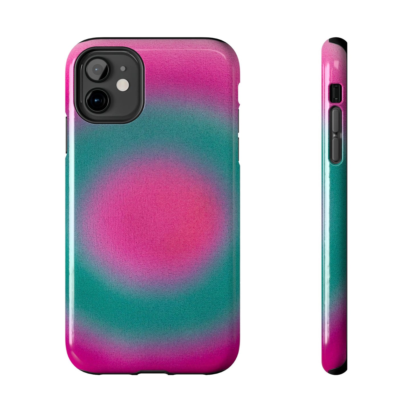 "watermelon swirl" aura airbrush iPhone case