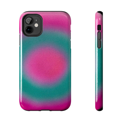 "watermelon swirl" aura airbrush iPhone case