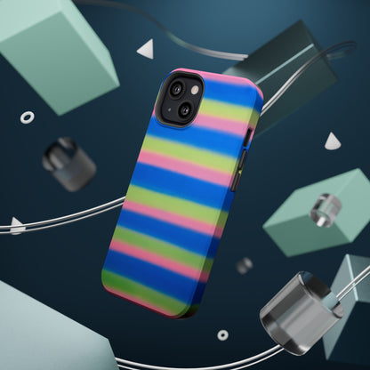 MagSafe "sherbet stripes" airbrush iPhone case