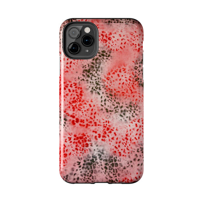 "red cheetah" airbrush iPhone case