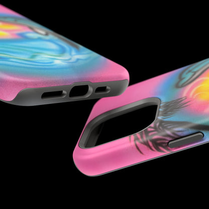 MagSafe "Delfinliebe" Airbrush iPhone-Hülle