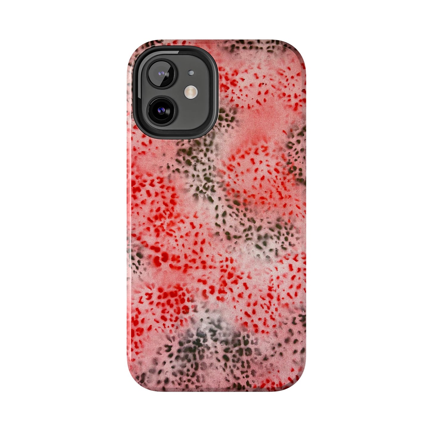 "red cheetah" airbrush iPhone case