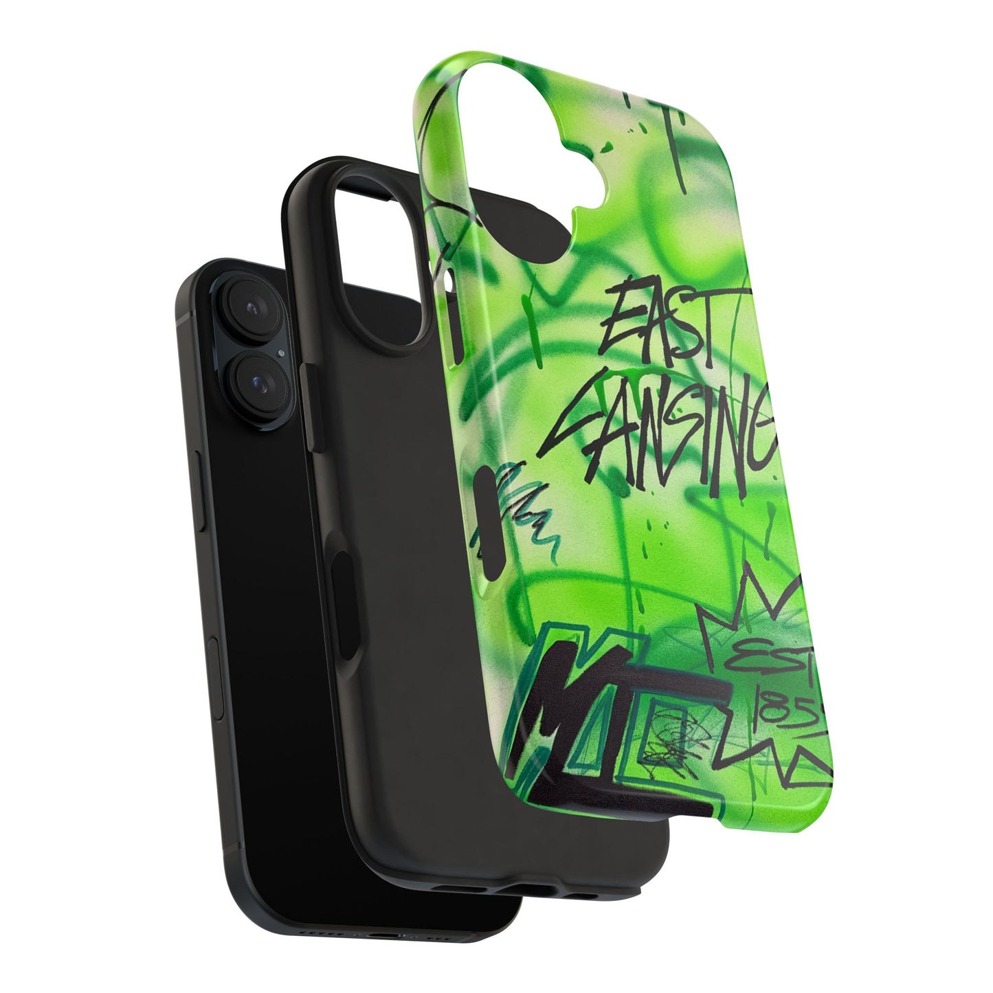 "east lansing, mi" airbrush iPhone case