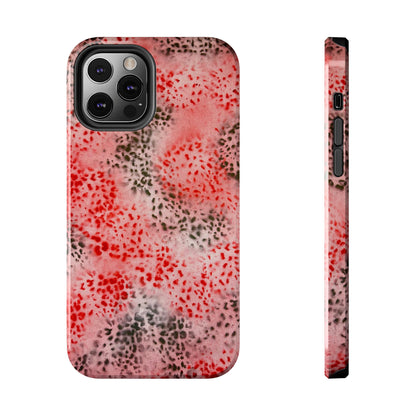 "red cheetah" airbrush iPhone case