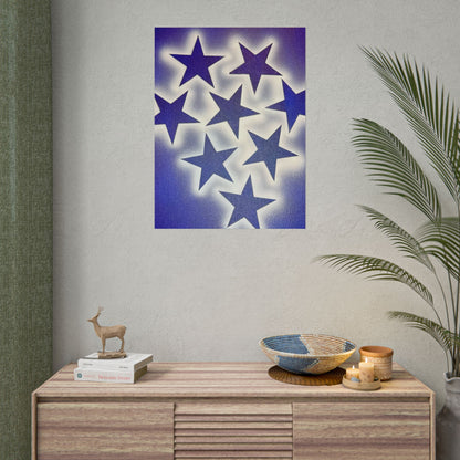 "frosted galaxy" airbrush rolled print