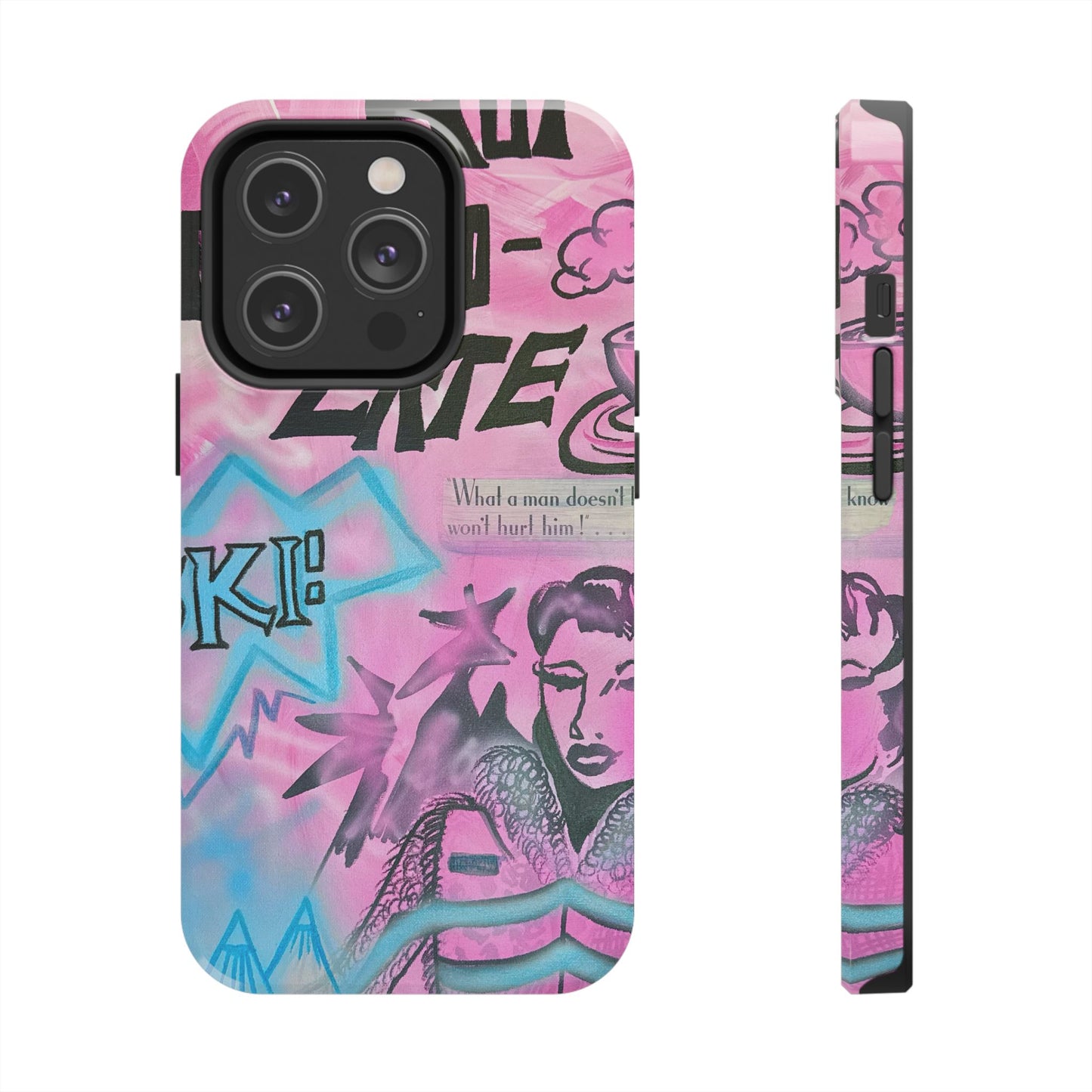 "avant le ski" airbrush iPhone case