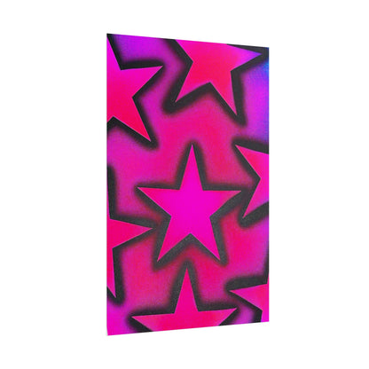 "UR A STAR! pt. 2" airbrush rolled print
