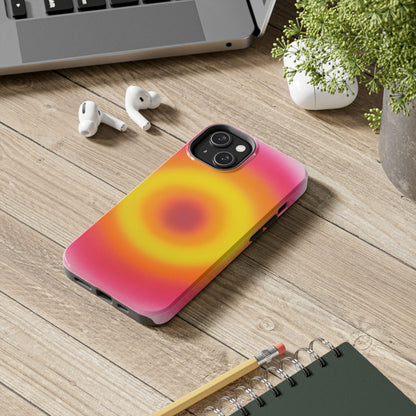 "pink lemonade aura" airbrush iPhone case