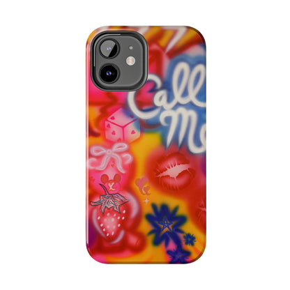 "CALL ME!" airbrush iPhone case