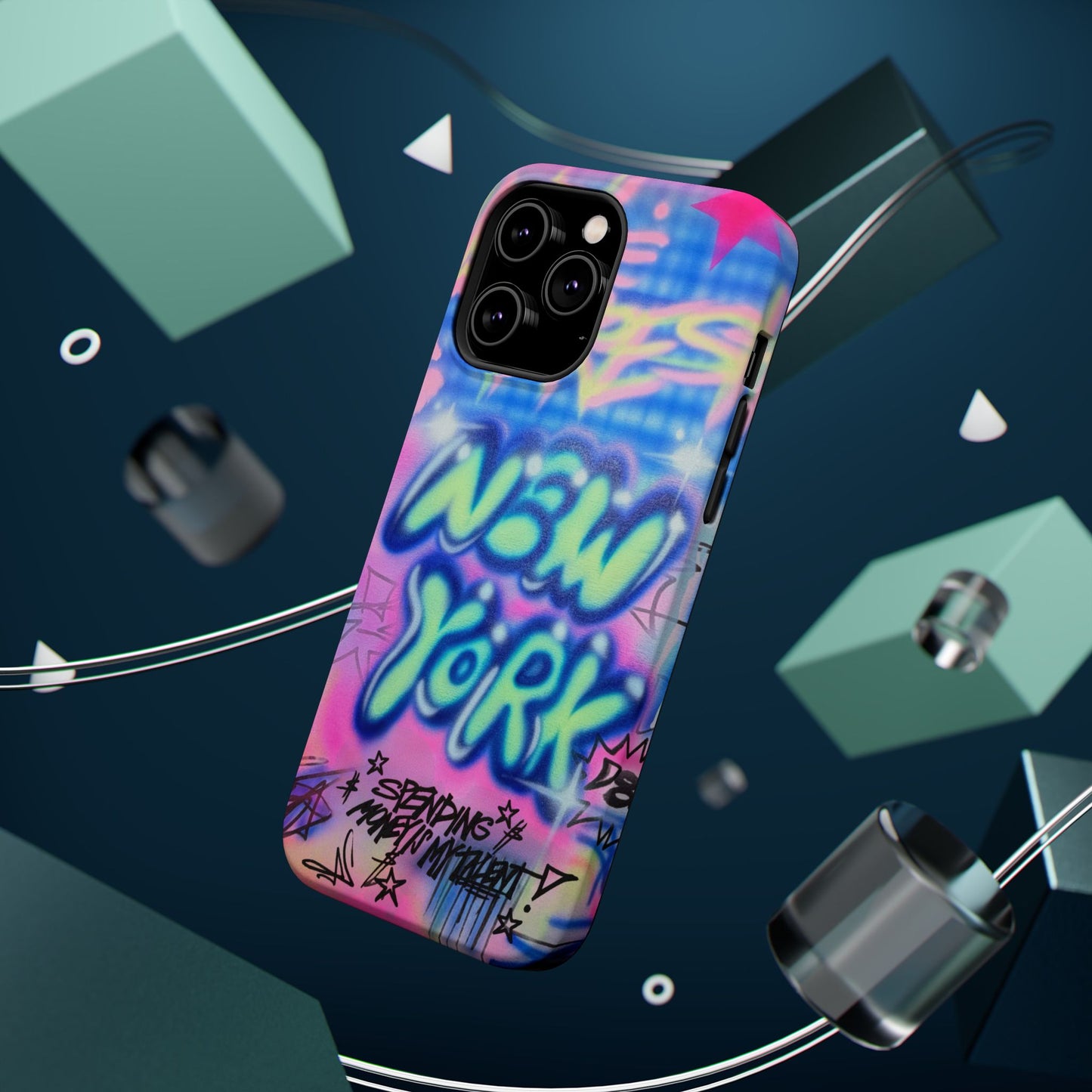 magsafe "spending $$ is my talent" airbrush iPhone case