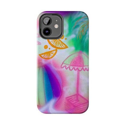"on the beach" airbrush iPhone case