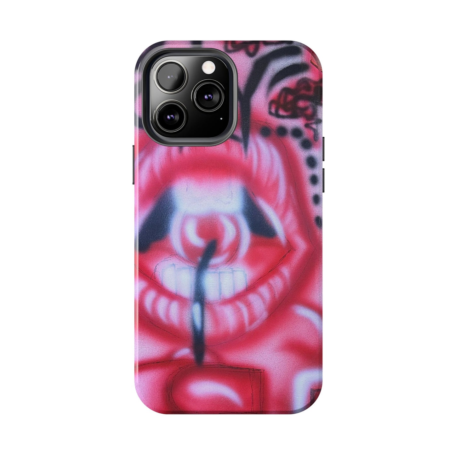"be happy go lucky" airbrush iPhone case
