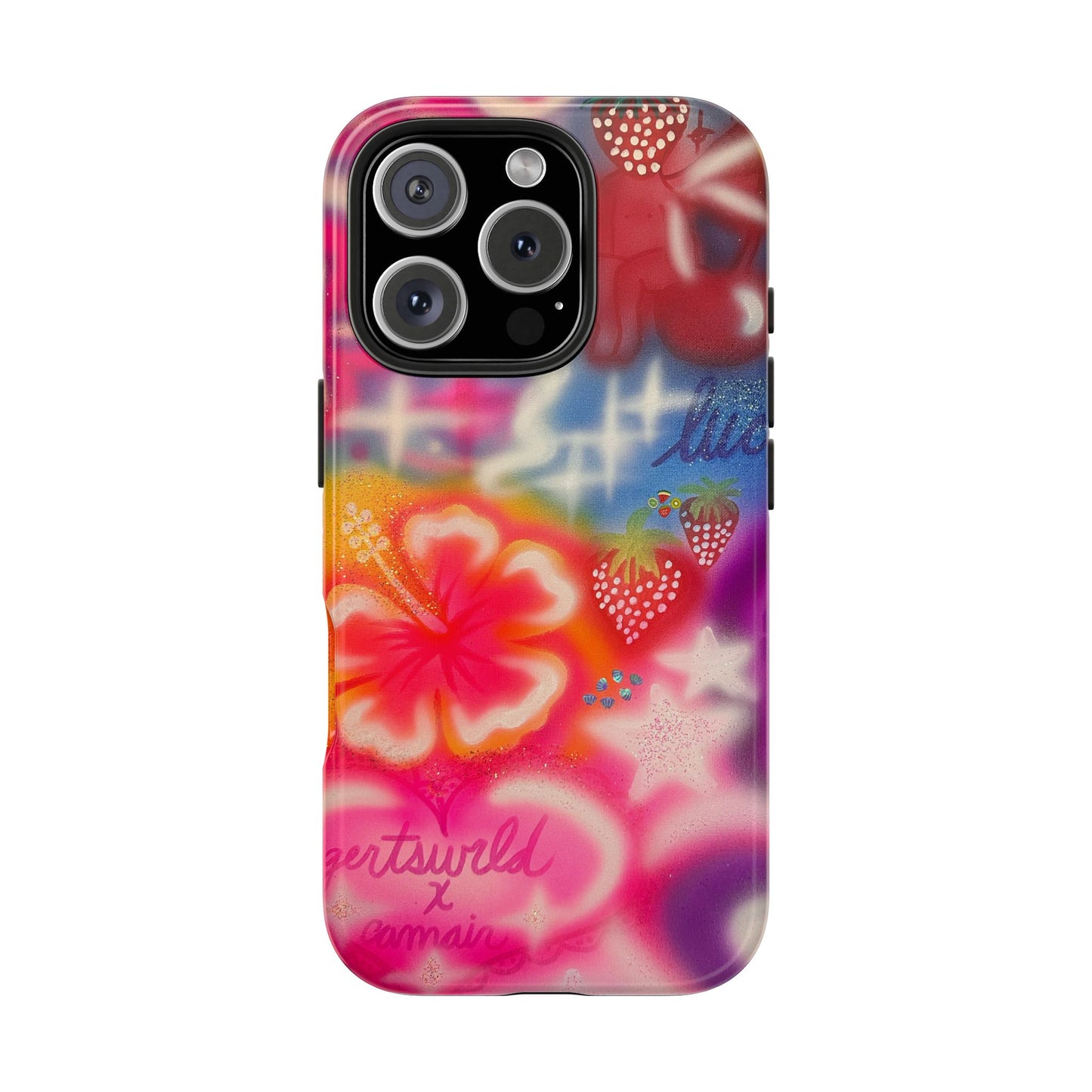 "luck and luv" airbrush iPhone case