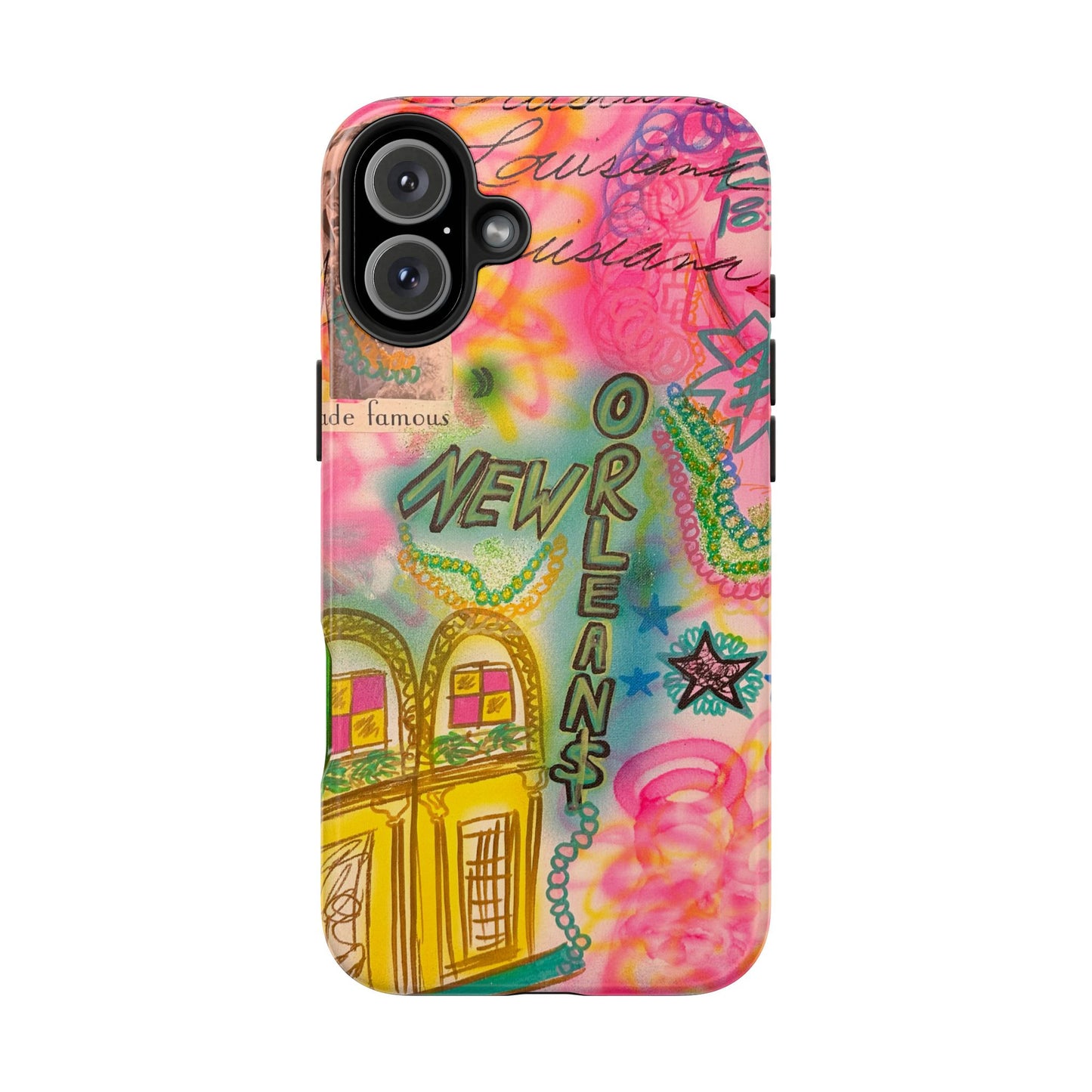 "new orleans, la" airbrush iPhone case