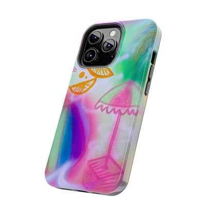 "on the beach" airbrush iPhone case