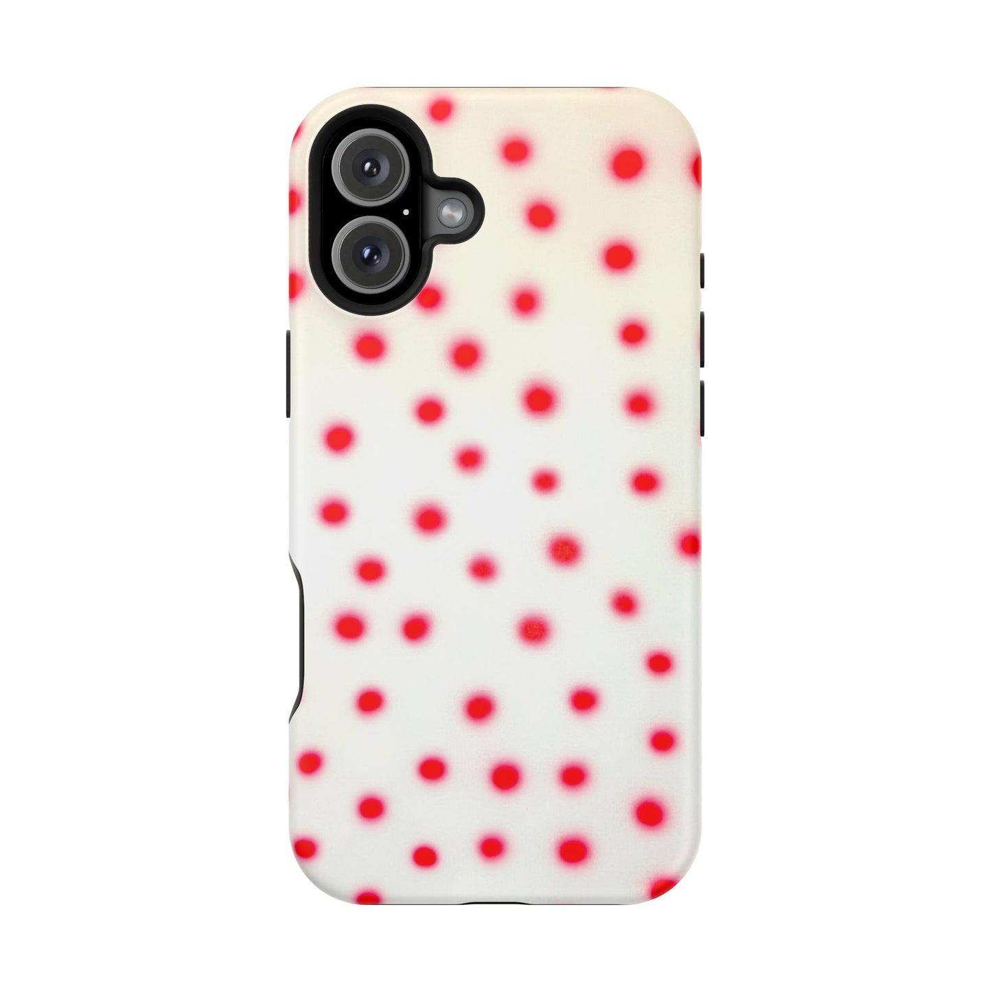 MagSafe "vanilla cherry polka dot" airbrush iPhone case