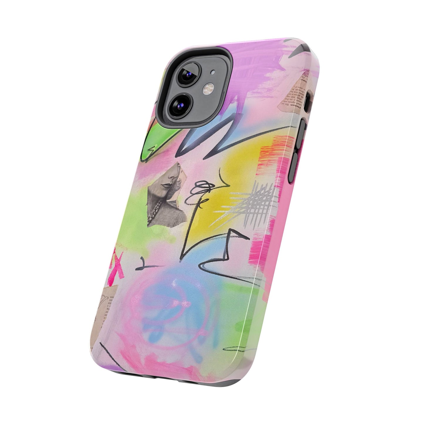 "pastel static" airbrush iPhone case