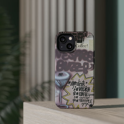MagSafe "espresso martini" airbrush iPhone case