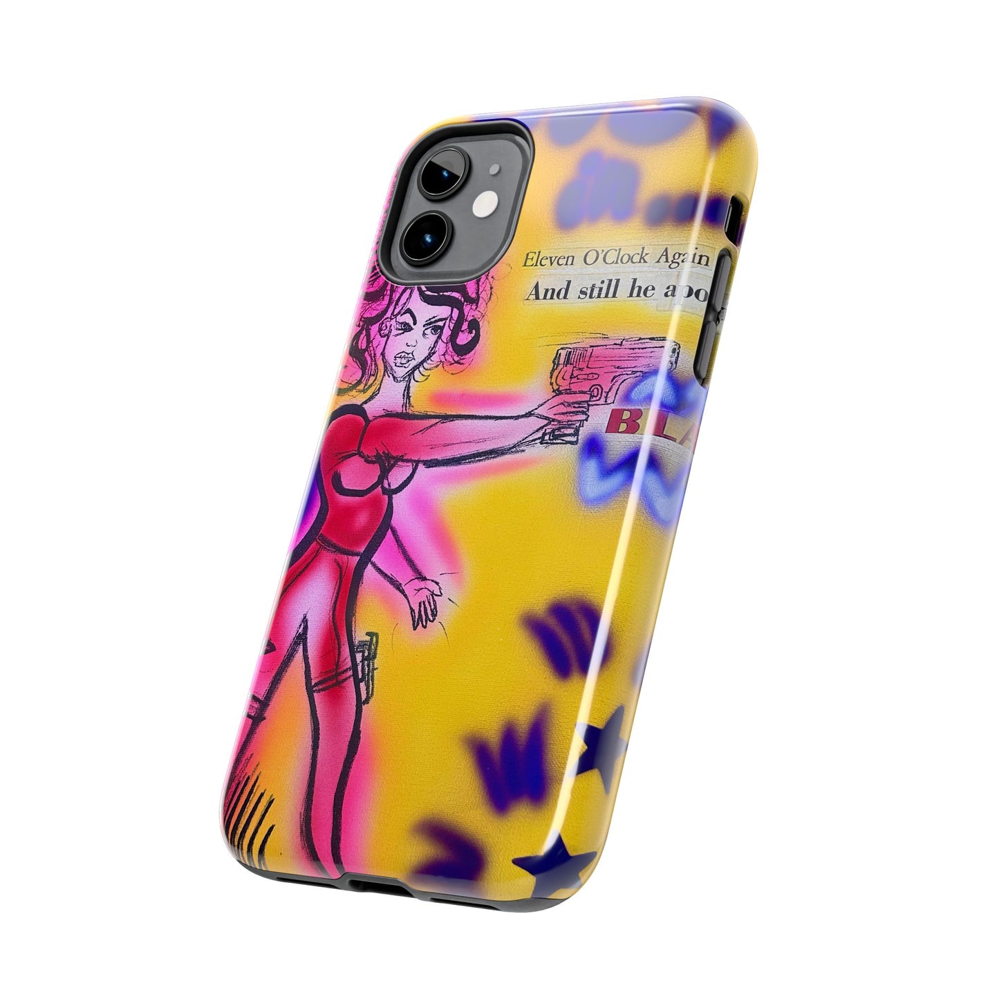 "spiraling thoughts" airbrush iPhone case