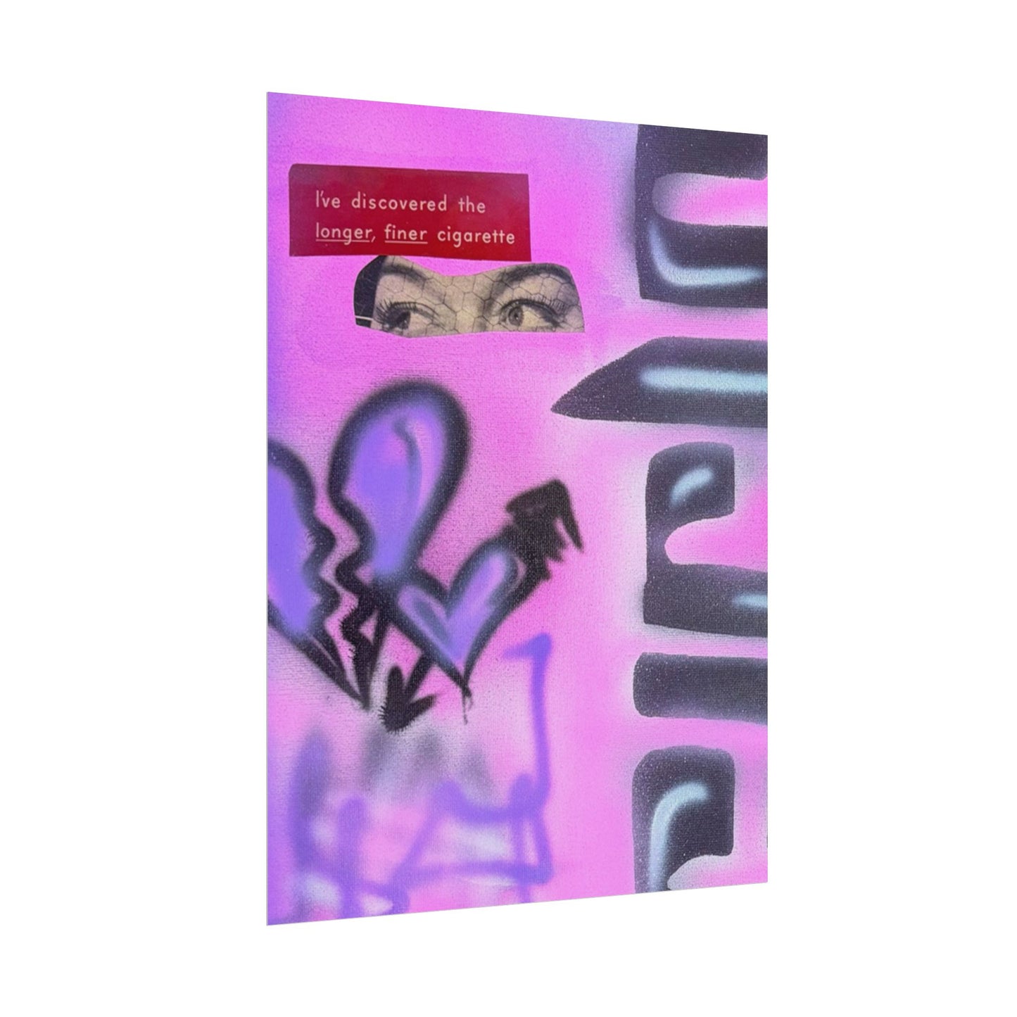 "purple princess" airbrush rolled print