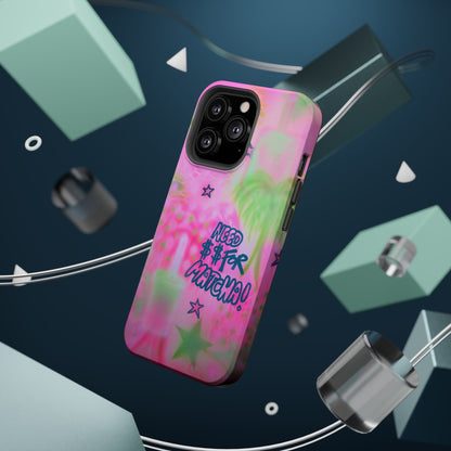 MagSafe "need $$ for matcha" airbrush iPhone case