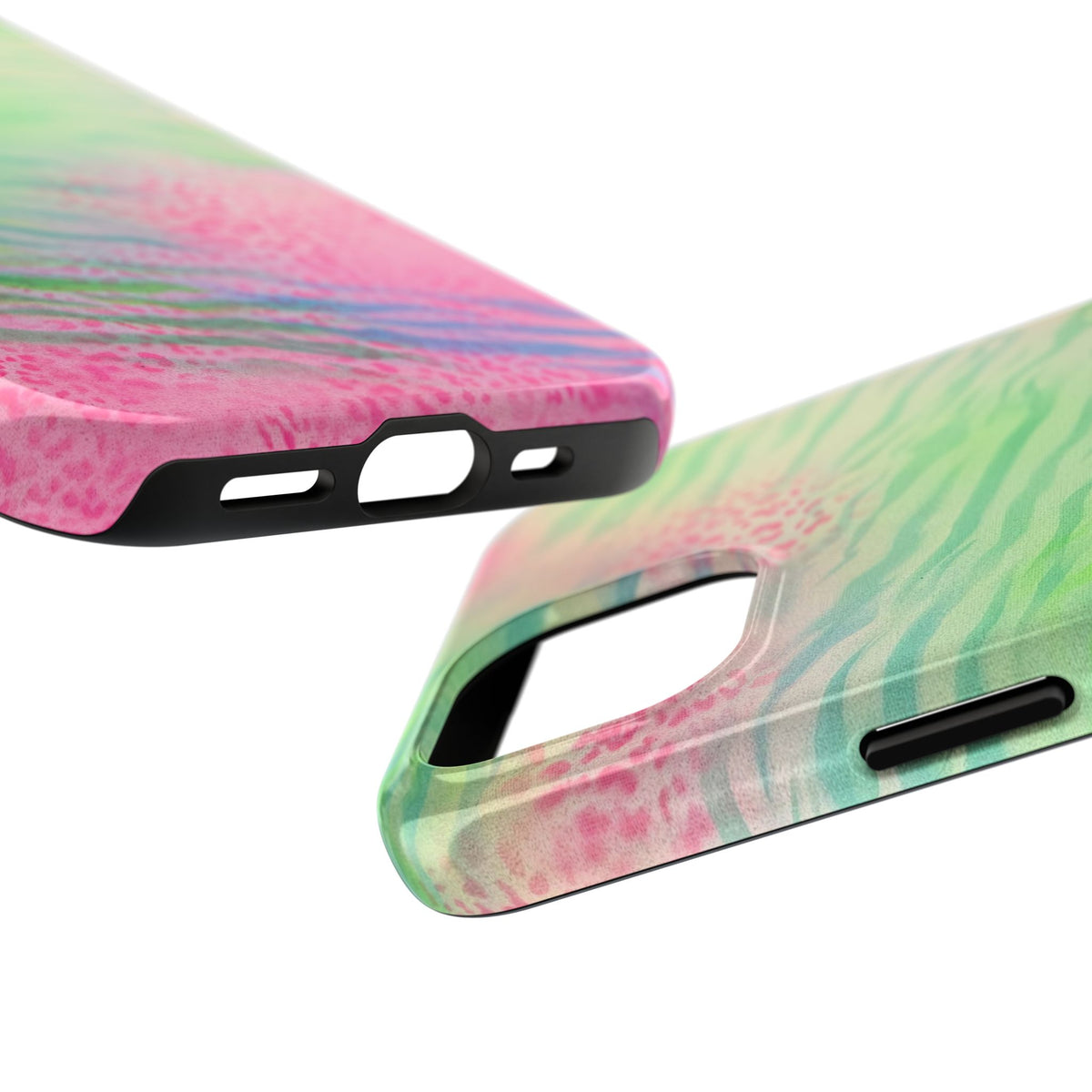 "teal cheetah" airbrush iPhone case