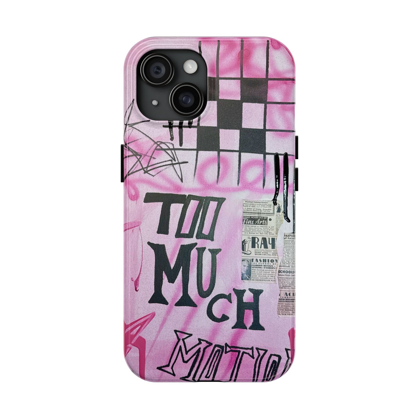 "too much motion" airbrush iPhone case