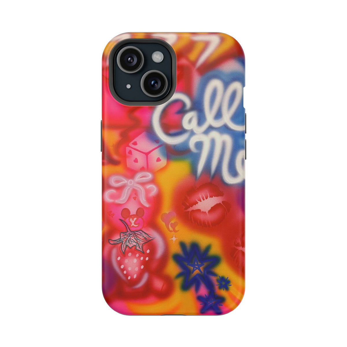 MagSafe "CALL ME!" airbrush iPhone case
