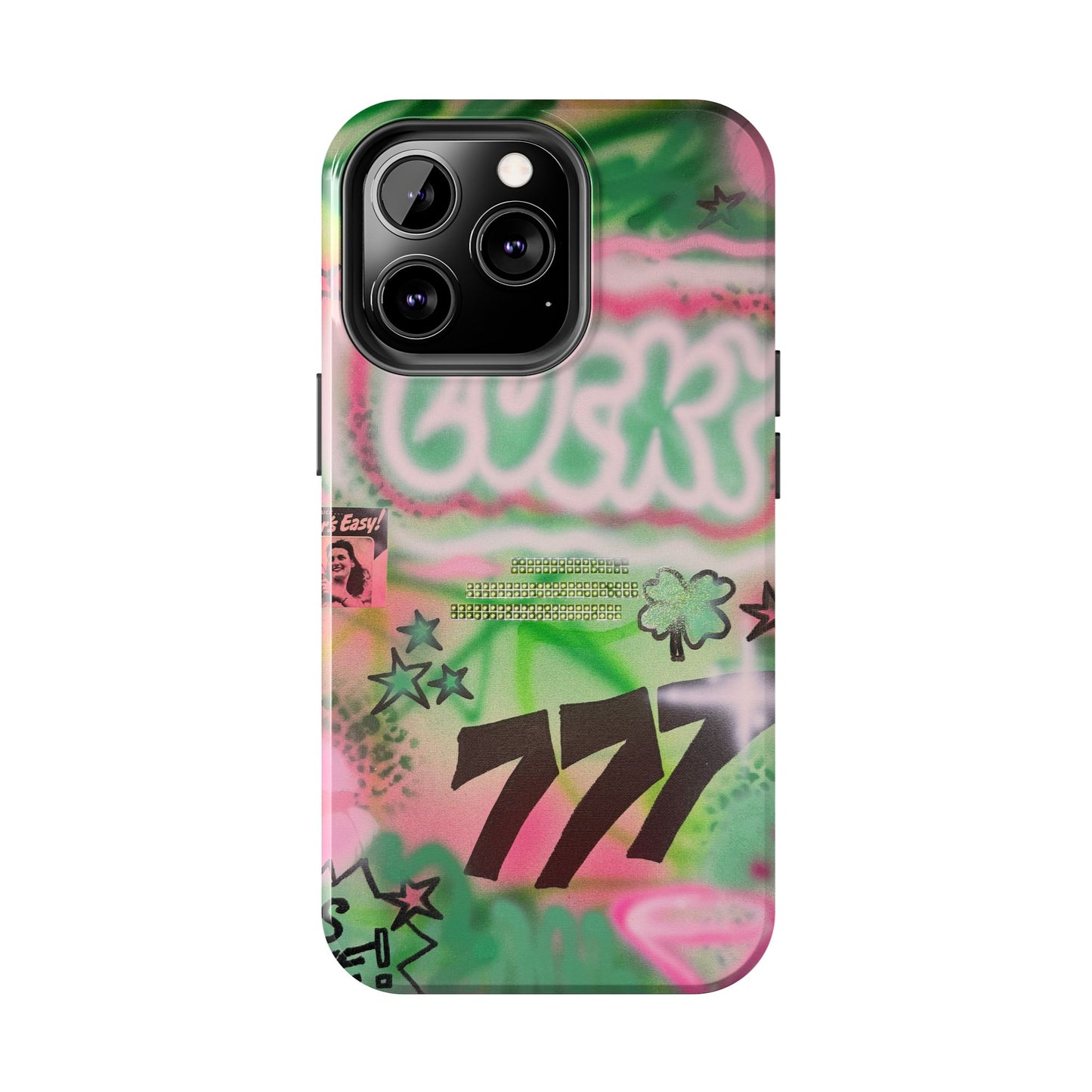 "so lucky" airbrush iPhone case
