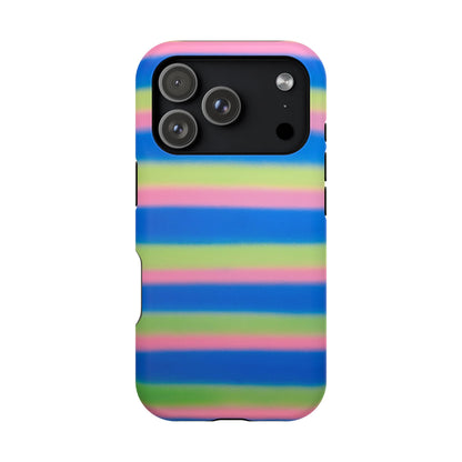 MagSafe "sherbet stripes" airbrush iPhone case