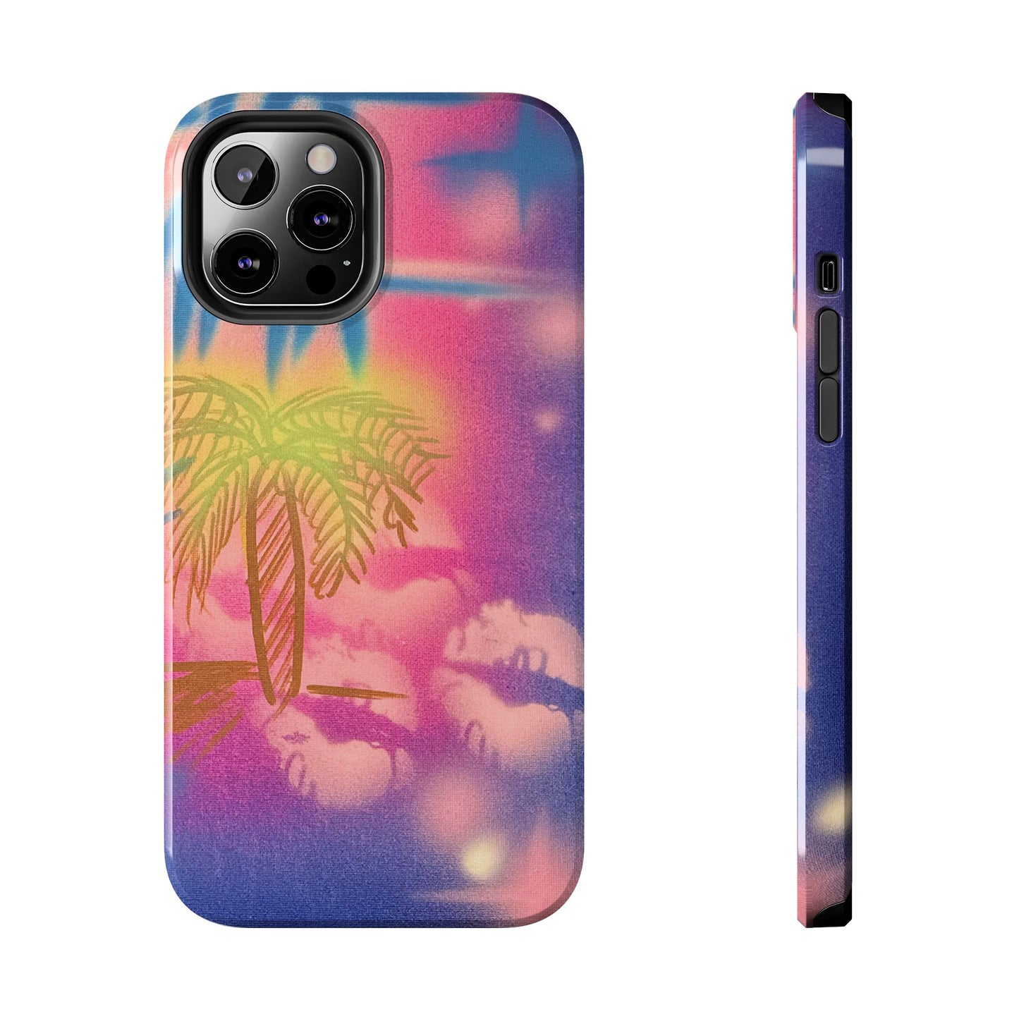"glowy night" airbrush iPhone case