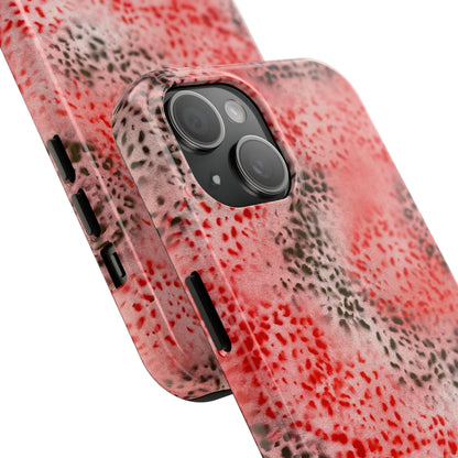 "red cheetah" airbrush iPhone case