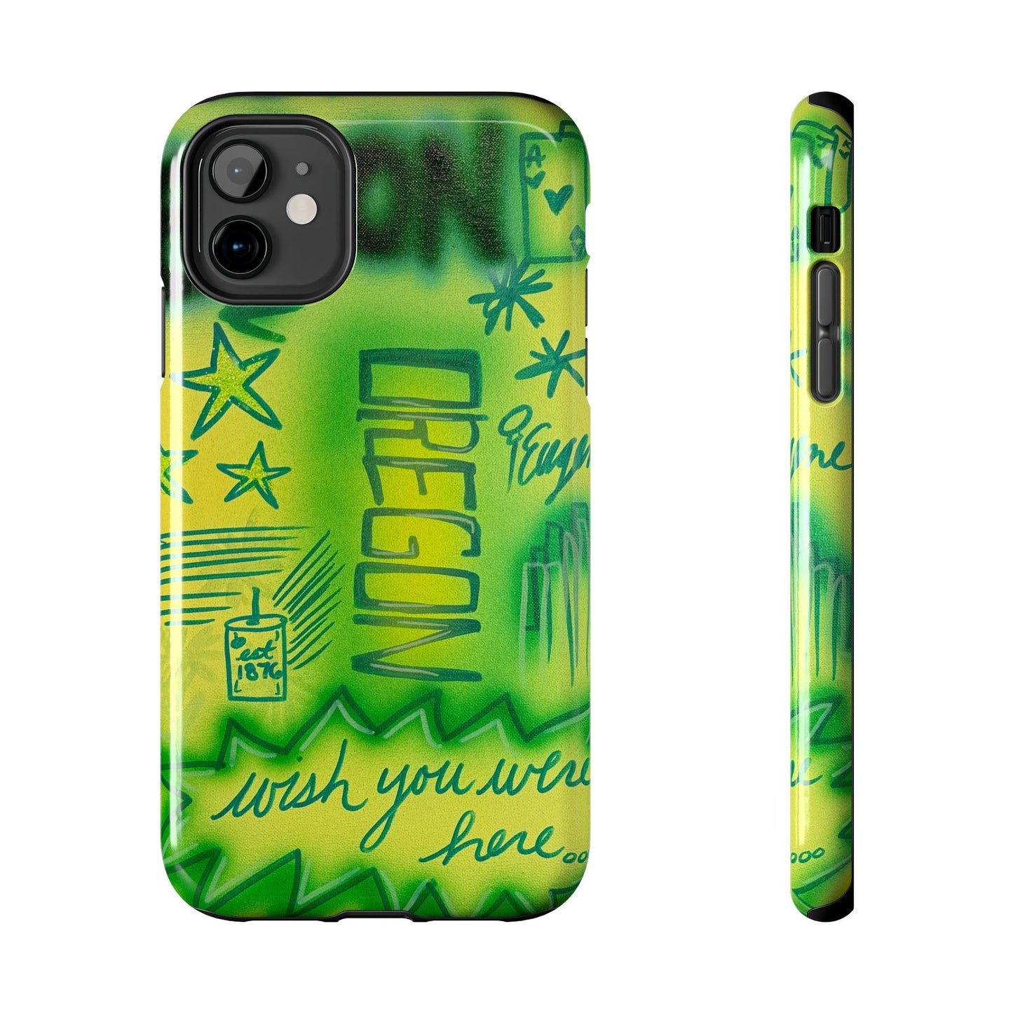"oregon" airbrush iPhone case