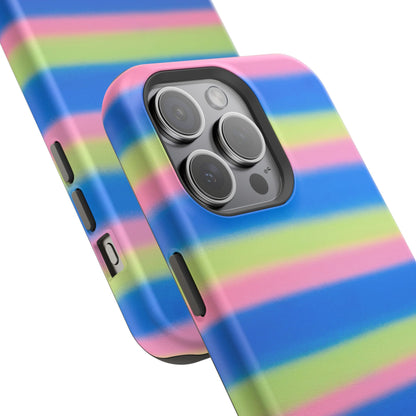 MagSafe "sherbet stripes" airbrush iPhone case