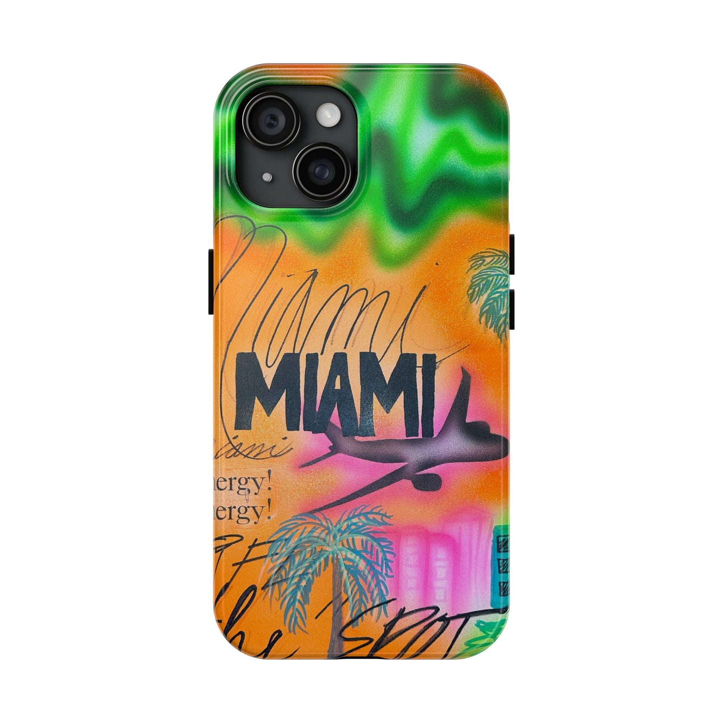 "miami, fl" airbrush iPhone case