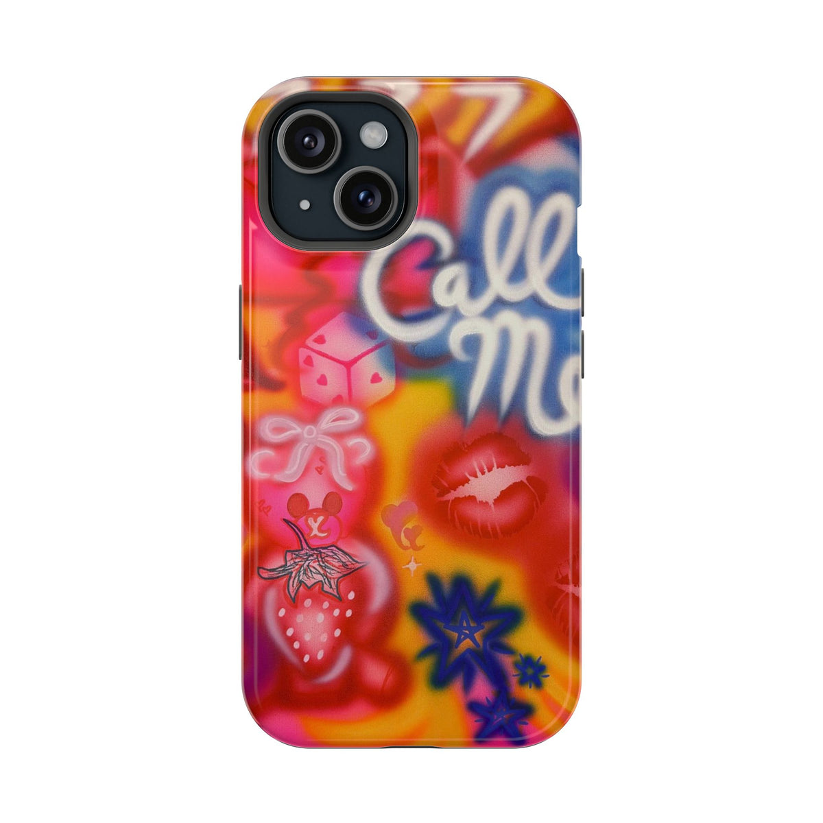 MagSafe "CALL ME!" airbrush iPhone case