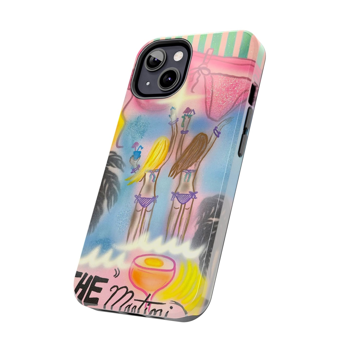 "kinis & tinis" airbrush iPhone case