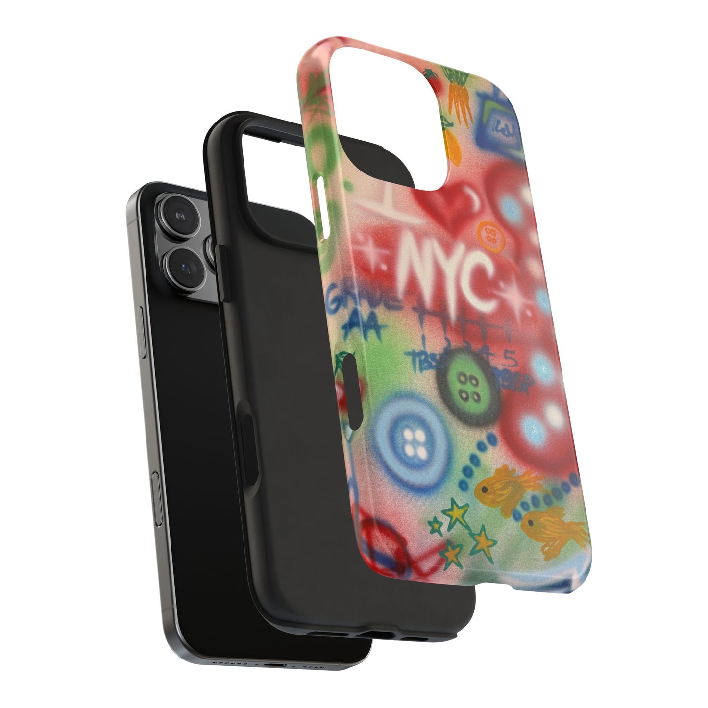 "i <3 NYC" airbrush iPhone case