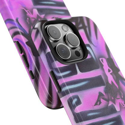 "neon nights" airbrush iPhone case