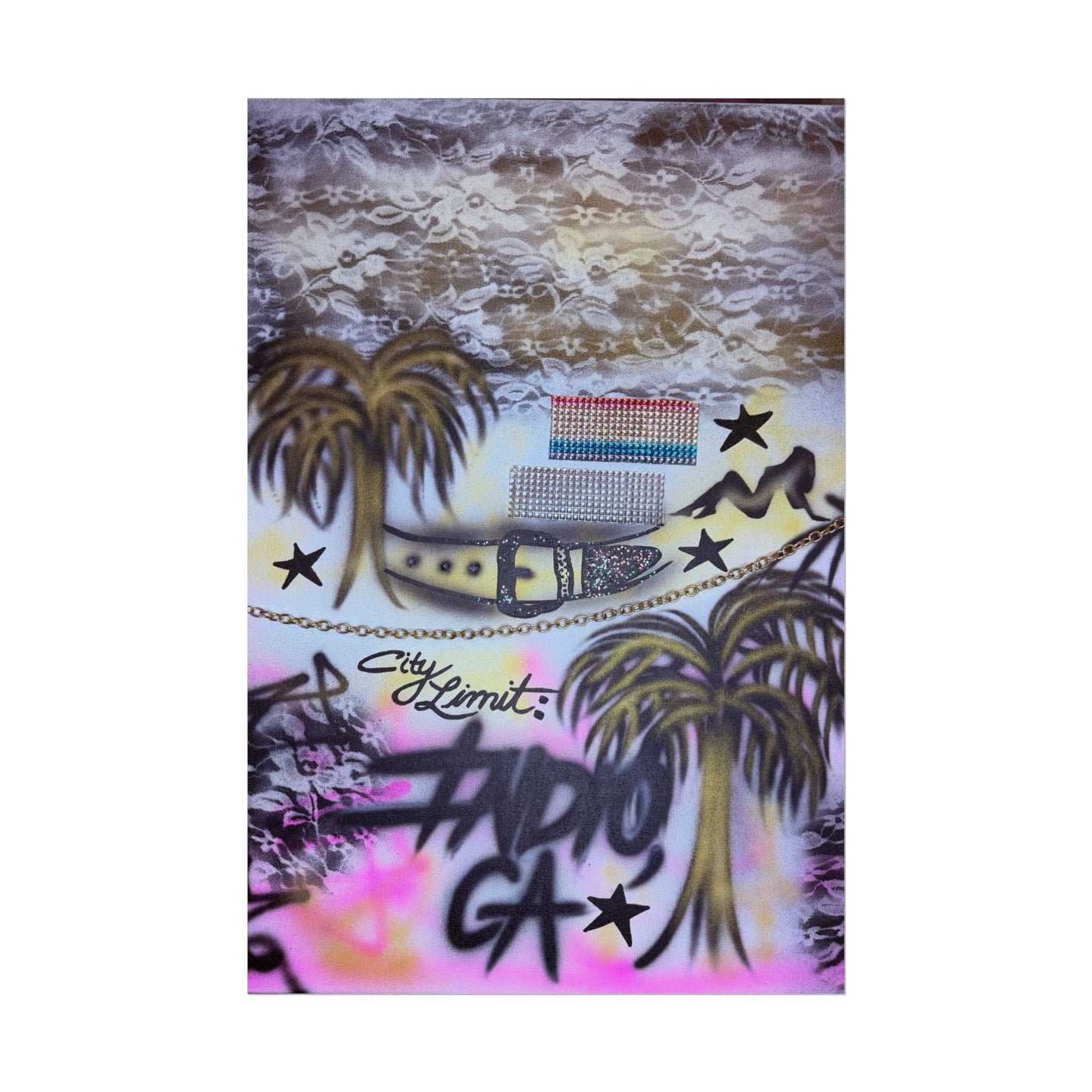 "indio, ca" airbrush rolled print