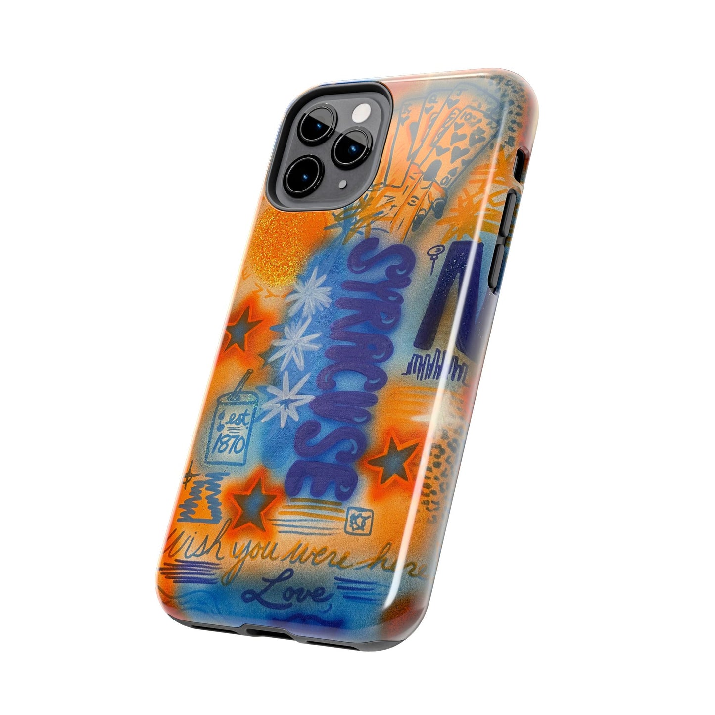 "syracuse" airbrush iPhone case
