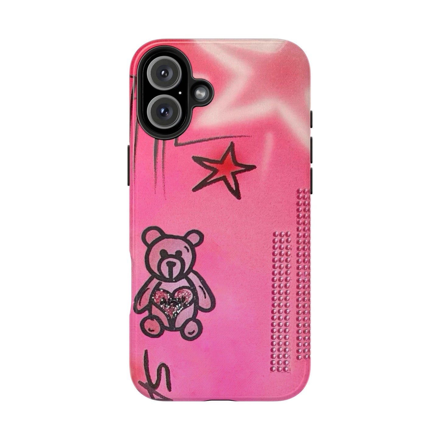 "teddy bear" airbrush iPhone case