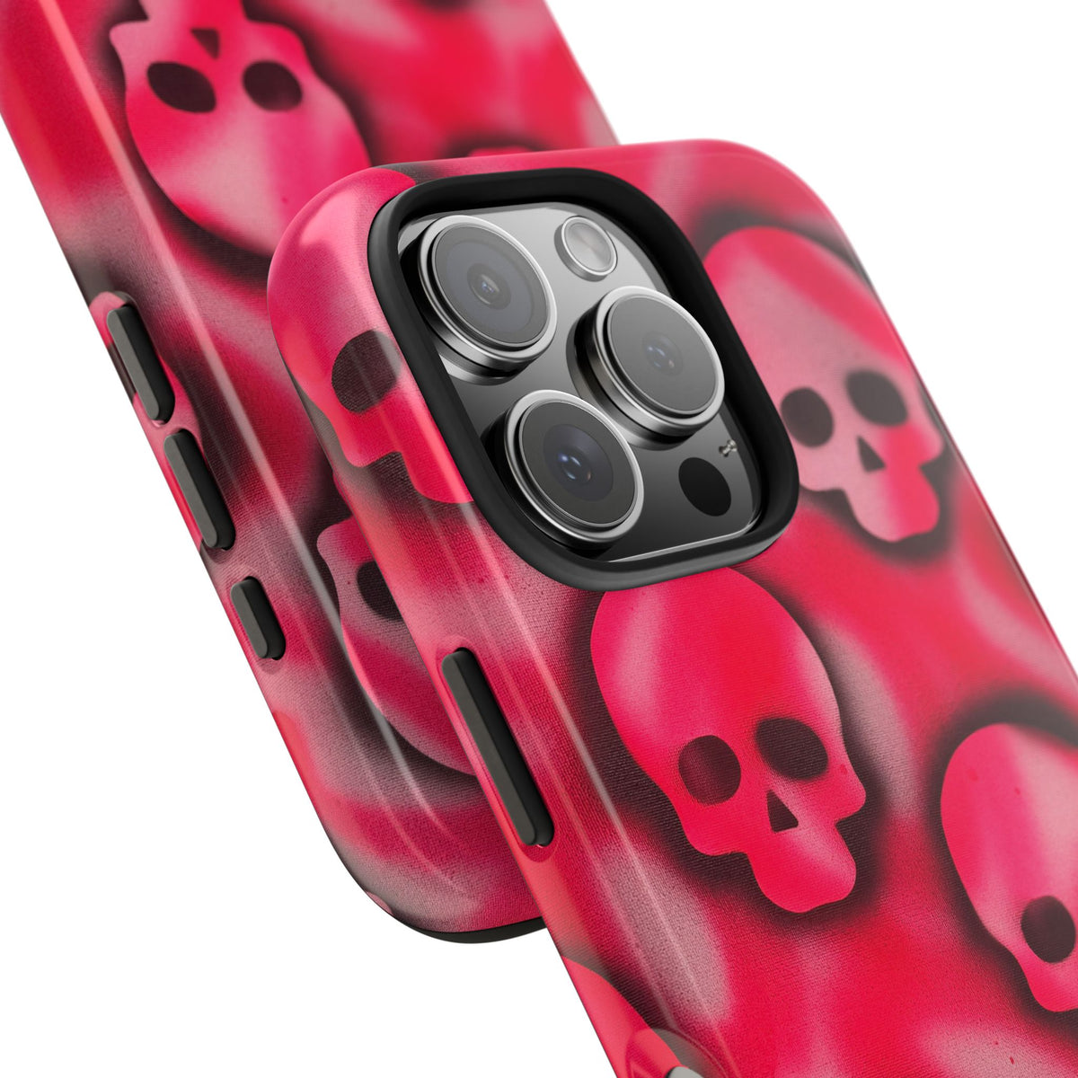 "pink skully" airbrush iPhone case