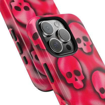 "pink skully" airbrush iPhone case