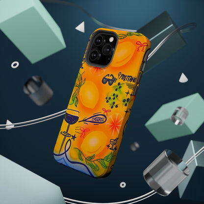 MagSafe Airbrush iPhone Hülle „citrus coastline“